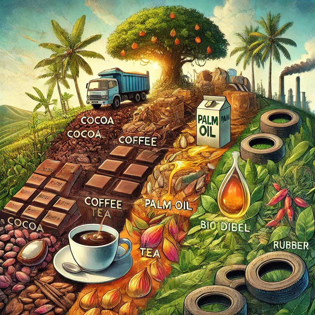 Hilirisasi Kakao Kopi Teh Sawit dan Karet