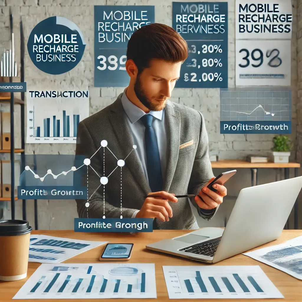 bisnis pulsa di kantor modern